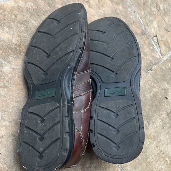 Clarks Collection Brown Leather Lace Up men’s Shoes size 13 - Picture 4 of 7